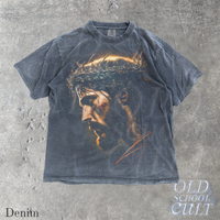 Jesus Portrait Vintage 90s Style Graphic T-Shirt