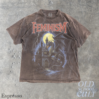 Feminism Dragon Vintage 90s Style Fantasy Graphic T-Shirt