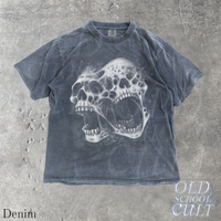 Screaming Skulls Vintage 90s Style Horror Graphic T-Shirt