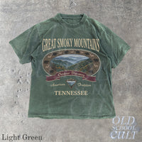 Great Smoky Mountains Vintage 90s Graphic T-Shirt, Retro Tennessee National Park Adventure Shirt