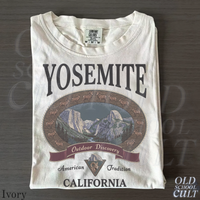 Vintage Yosemite California Mountain Wildlife Graphic T-Shirt