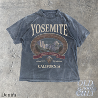 Vintage Yosemite California Mountain Wildlife Graphic T-Shirt