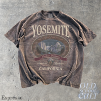 Vintage Yosemite California Mountain Wildlife Graphic T-Shirt