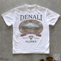 Denali Alaska Vintage 90s Graphic T-Shirt, Retro National Park Mountain Adventure Shirt