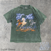 Vintage Running Horses Storm 90s Graphic T-Shirt