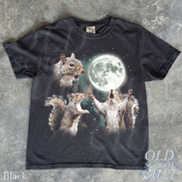 Vintage Squirrel Full Moon Wildlife 90s Graphic T-Shirt