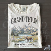 Vintage Grand Teton Wyoming National Park 90s Graphic T-Shirt