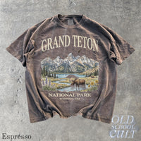 Vintage Grand Teton Wyoming National Park 90s Graphic T-Shirt