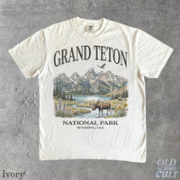 Vintage Grand Teton Wyoming National Park 90s Graphic T-Shirt