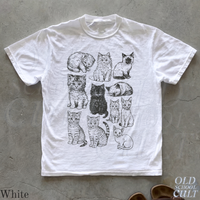 Vintage Kitten Tattoo 90s Collage Cat Graphic T-Shirt