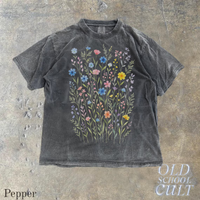 Vintage Wildflower 90s Botanical Graphic T-Shirt