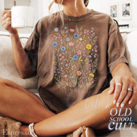 Vintage Wildflower 90s Botanical Graphic T-Shirt