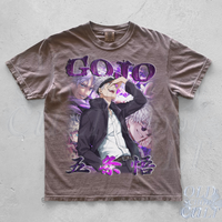 Gojo Warrior Vintage Bootleg 90s Style Anime Shirt, Vintage 2000s Japanese Anime Graphic Shirt, Unisex Cotton Oversize Anime Warrior Tee, Manga Streetwear