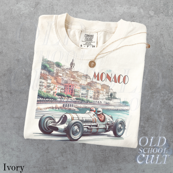 Monaco 1937 Racer Vintage Style Tshirt, Retro Comfort Colors® Y2k Race Car Shirt, Nostalgia Race F1 Tee, Motorsport Apparel Unisex Shirt