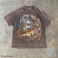 Dinosaur Vintage Graphic T-Shirt, Retro 90s Style T-Rex Dino T-Shirt, Washed Retro 2000s Nature Shirt, Unisex Adult Y2k Shirt