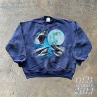 Three Sharks Vintage 90s Style Sweatshirt, Retro Shark Ocean Sweater, Ocean Lover Sweater, Sea Animal Y2k 90s Hoodies, Unisex Sweatshirt