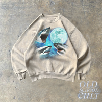 Three Sharks Vintage 90s Style Sweatshirt, Retro Shark Ocean Sweater, Ocean Lover Sweater, Sea Animal Y2k 90s Hoodies, Unisex Sweatshirt